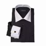 2019U boss chemise hommes nouvelles reductions coton fin occasionnels noir